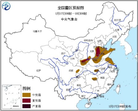 华北湖南湖北部分地区有重度霾西藏局地有暴雪